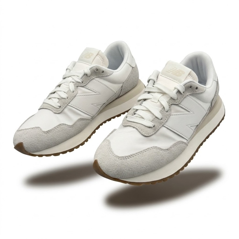 New Balance 237 Sneakers Womens 9 Gray White New WS237NN Retro Lifestyle Shoes